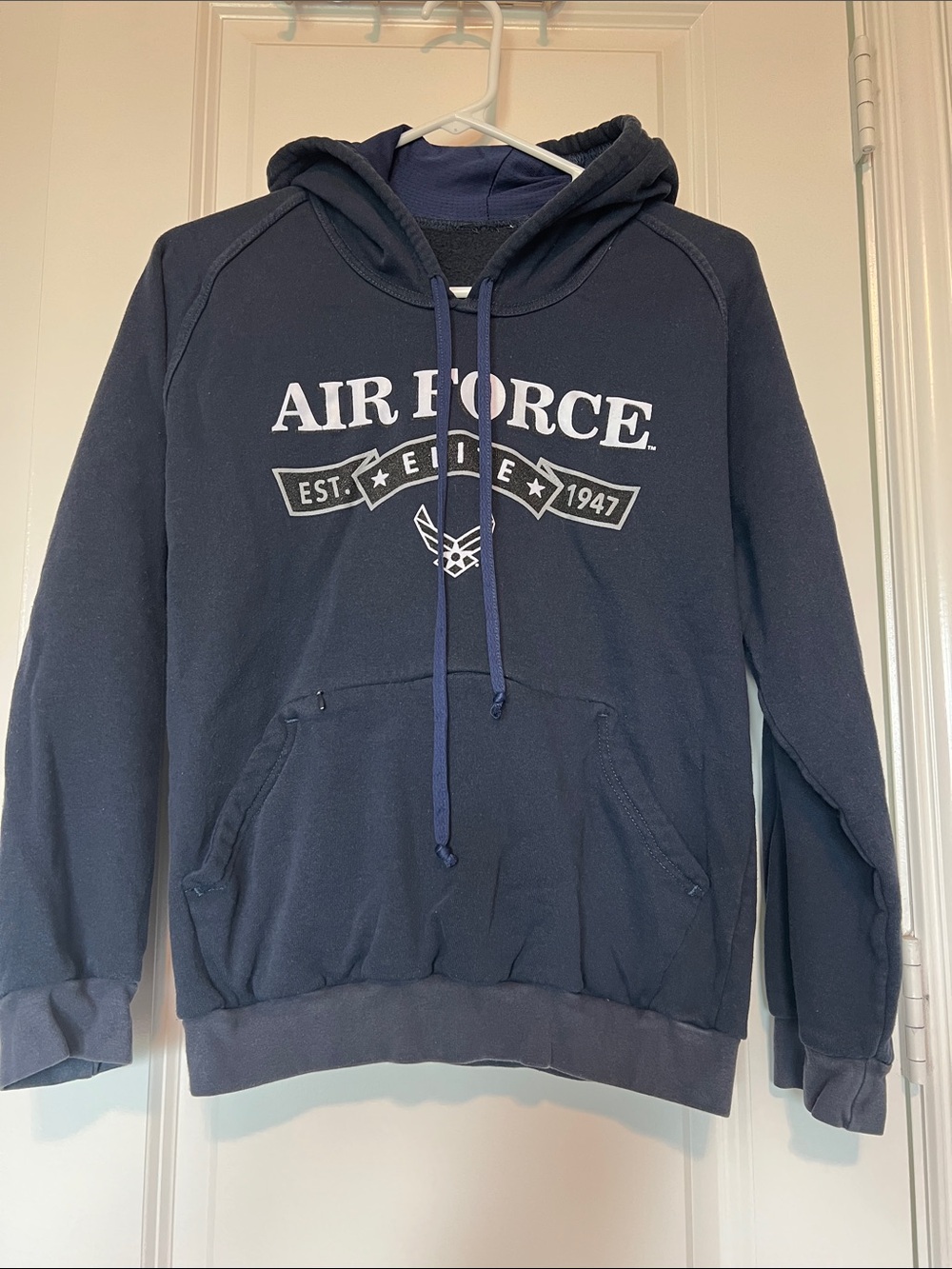 Air Force Navy Blue Pullover Hoodie - Unbranded